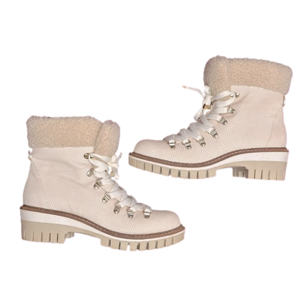 Jennifer Lopez Avena Ivory Winter Boot Size 7M